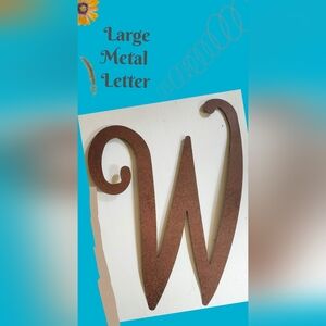 Large Metal Wall Art Letter